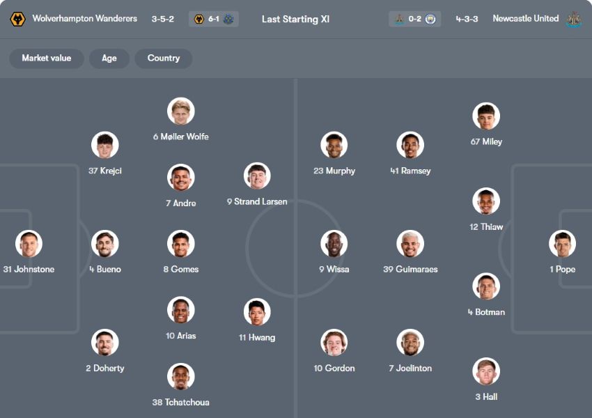 soi kèo ngoại hạng anh Wolves vs Newcastle